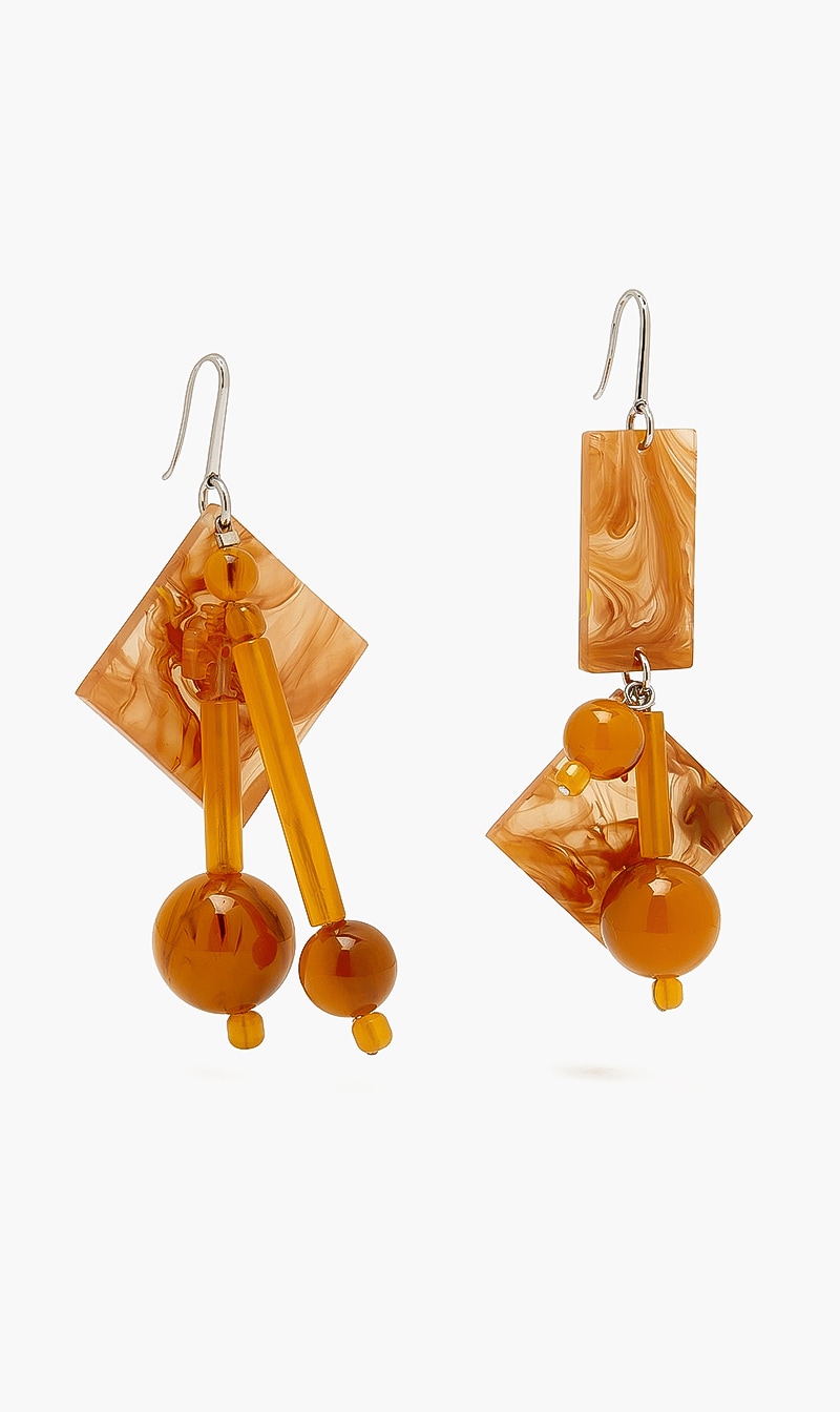 

Tory Burch Brown Beaded Tassel Earrings for Women | The Deal Outlet