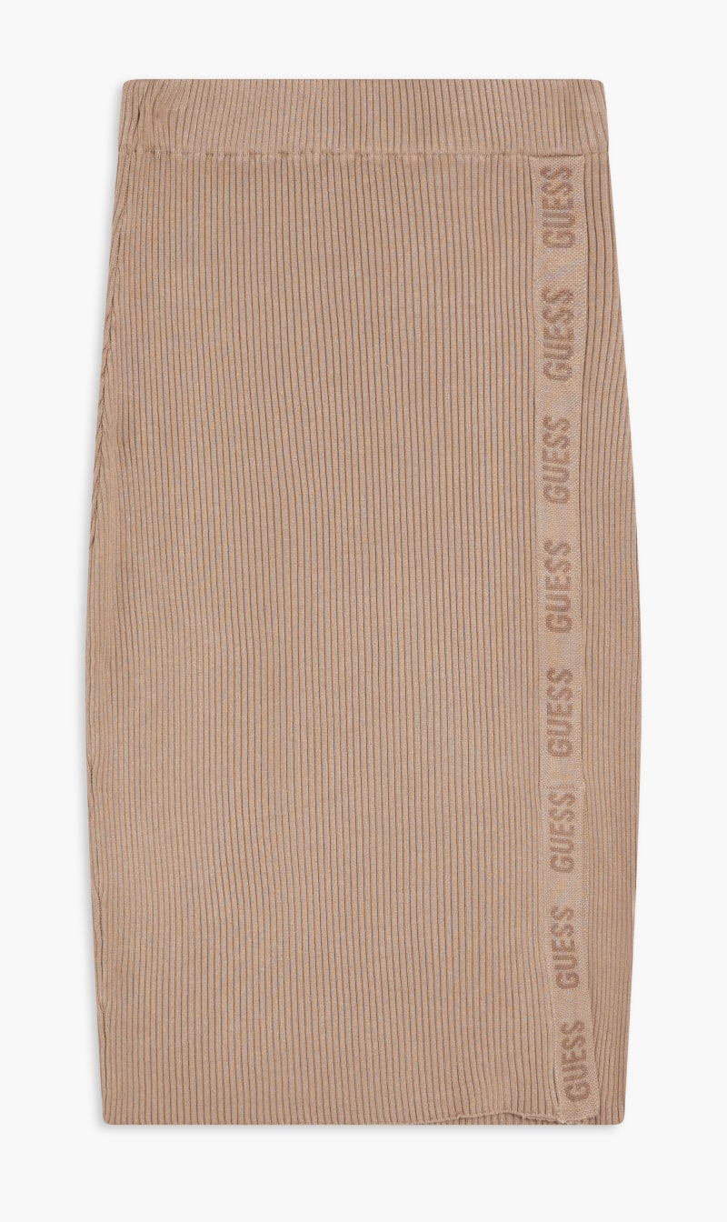 

Guess Brown Melanie Threaded Skirt for Women | The Deal Outlet
