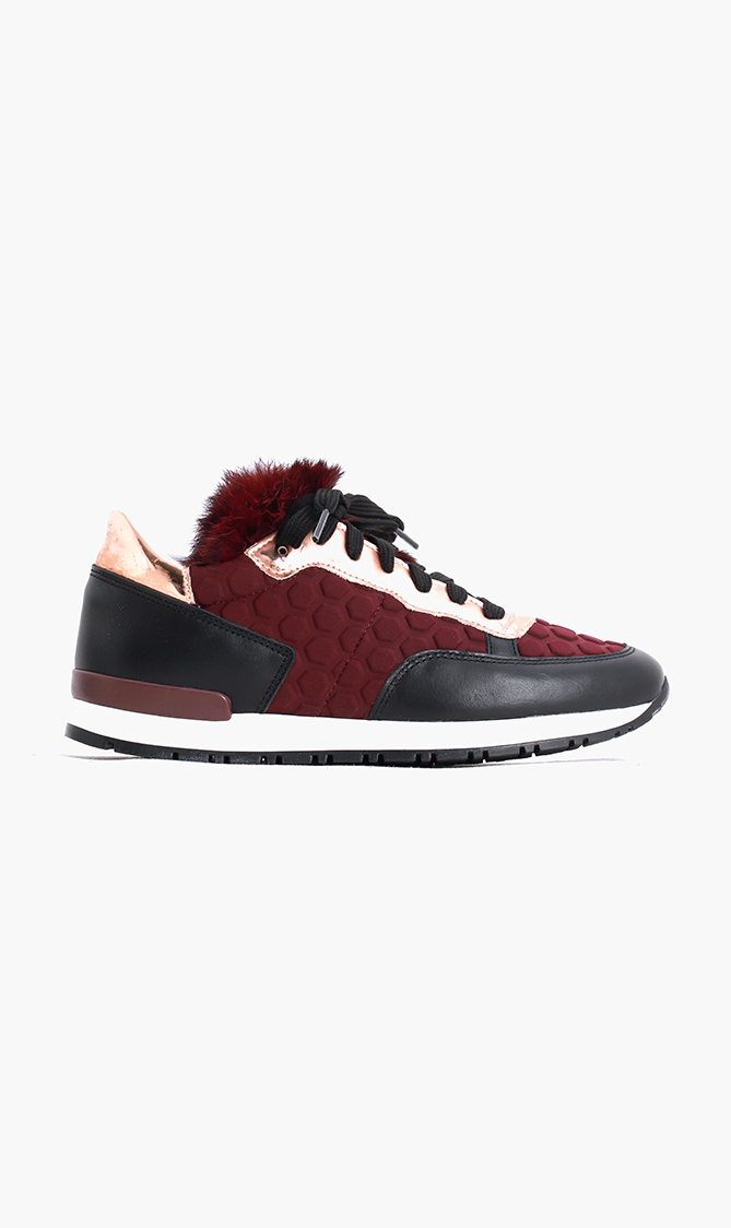 

Pollini Colorblock Quilted Sneakers