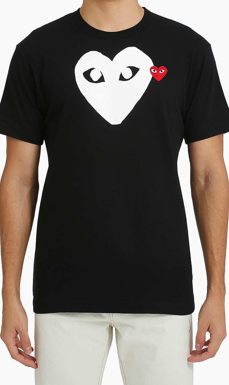 

Double Heart Logo T-shirt, Black