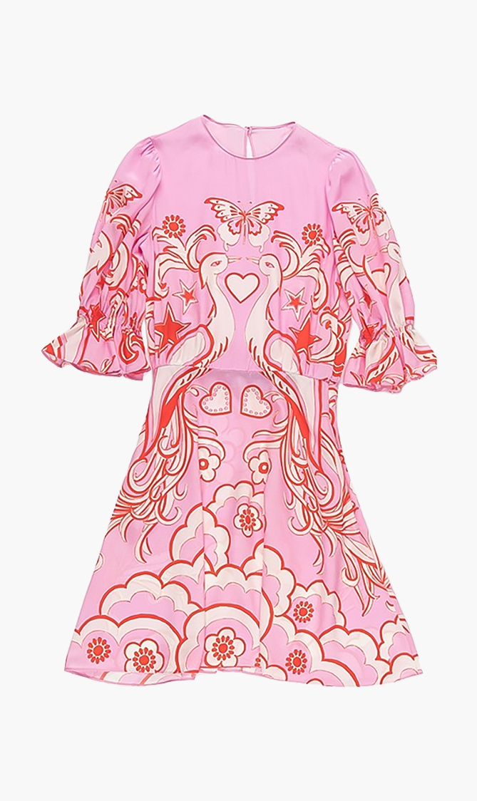 

Valentino Printed Silk Dress