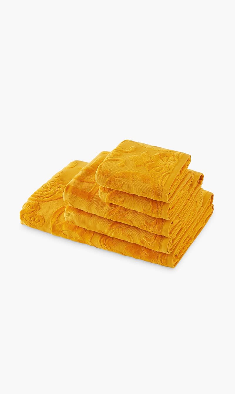 

Dolce & Gabbana Others Dga All Decors 5 Pieces Bath Towels Set Yellow | The Deal Outlet