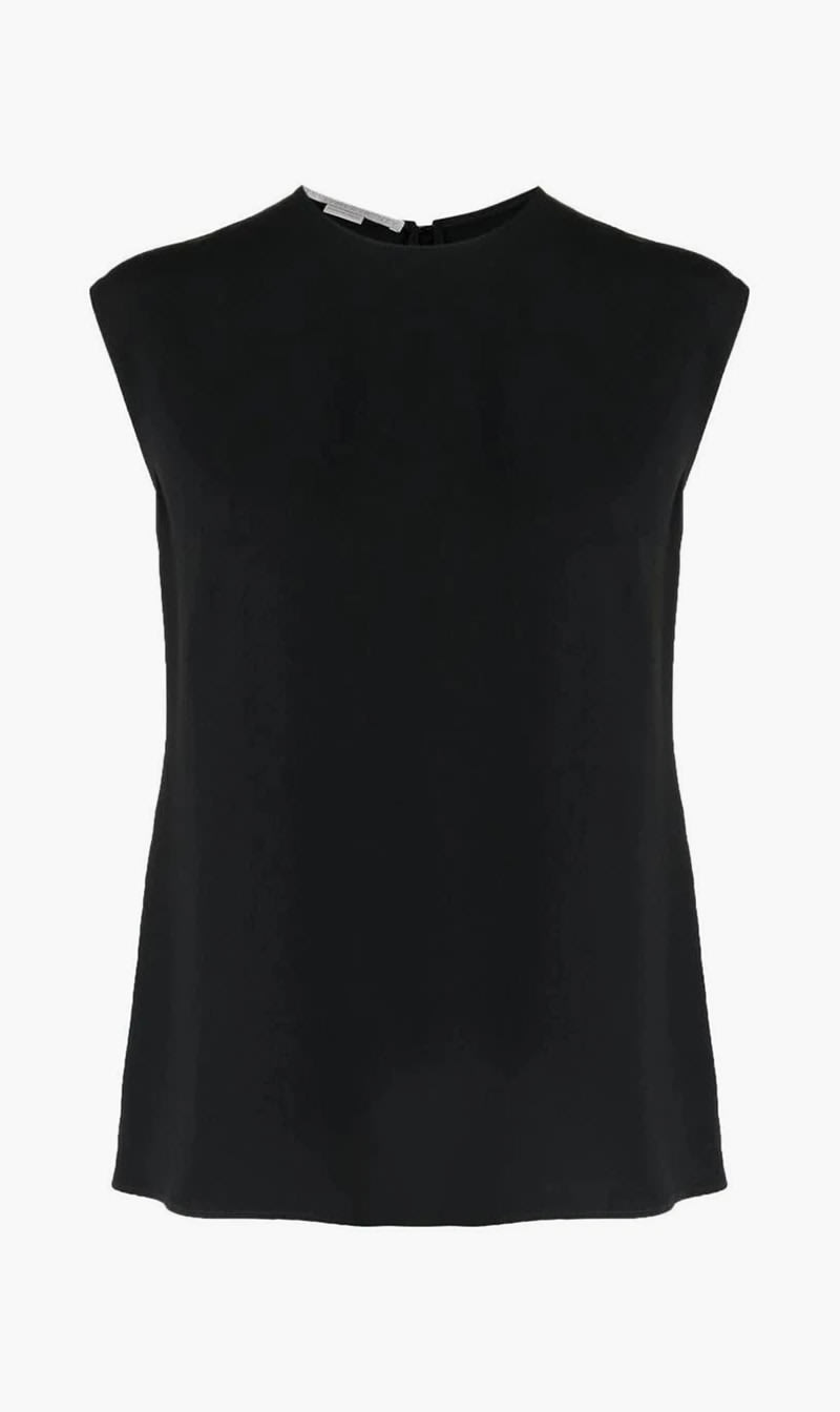 

Stella Mc Cartney Black Top Stretch Cady for Women | The Deal Outlet