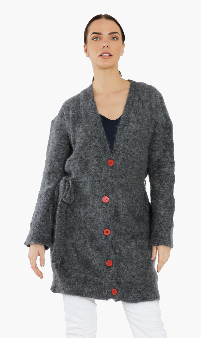 

Zadig & Voltaire Romy Wool Belted Cardigan