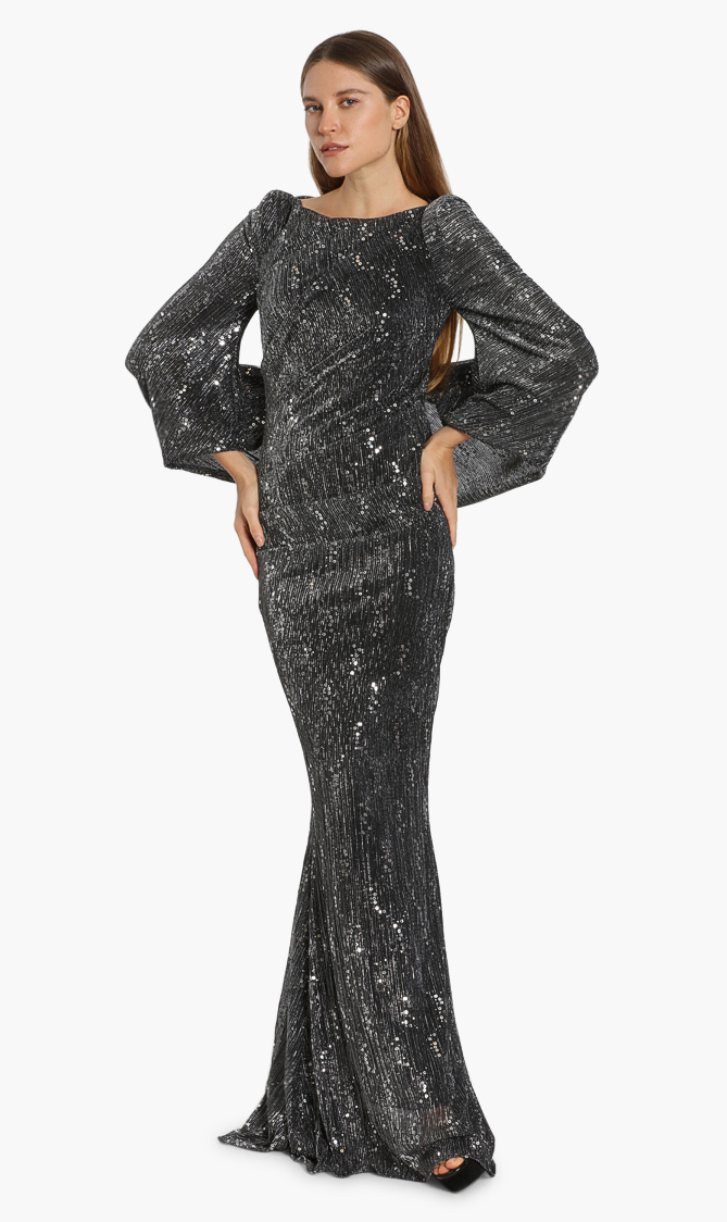 

Talbot Runhof Sequin Long Sleeves Dress