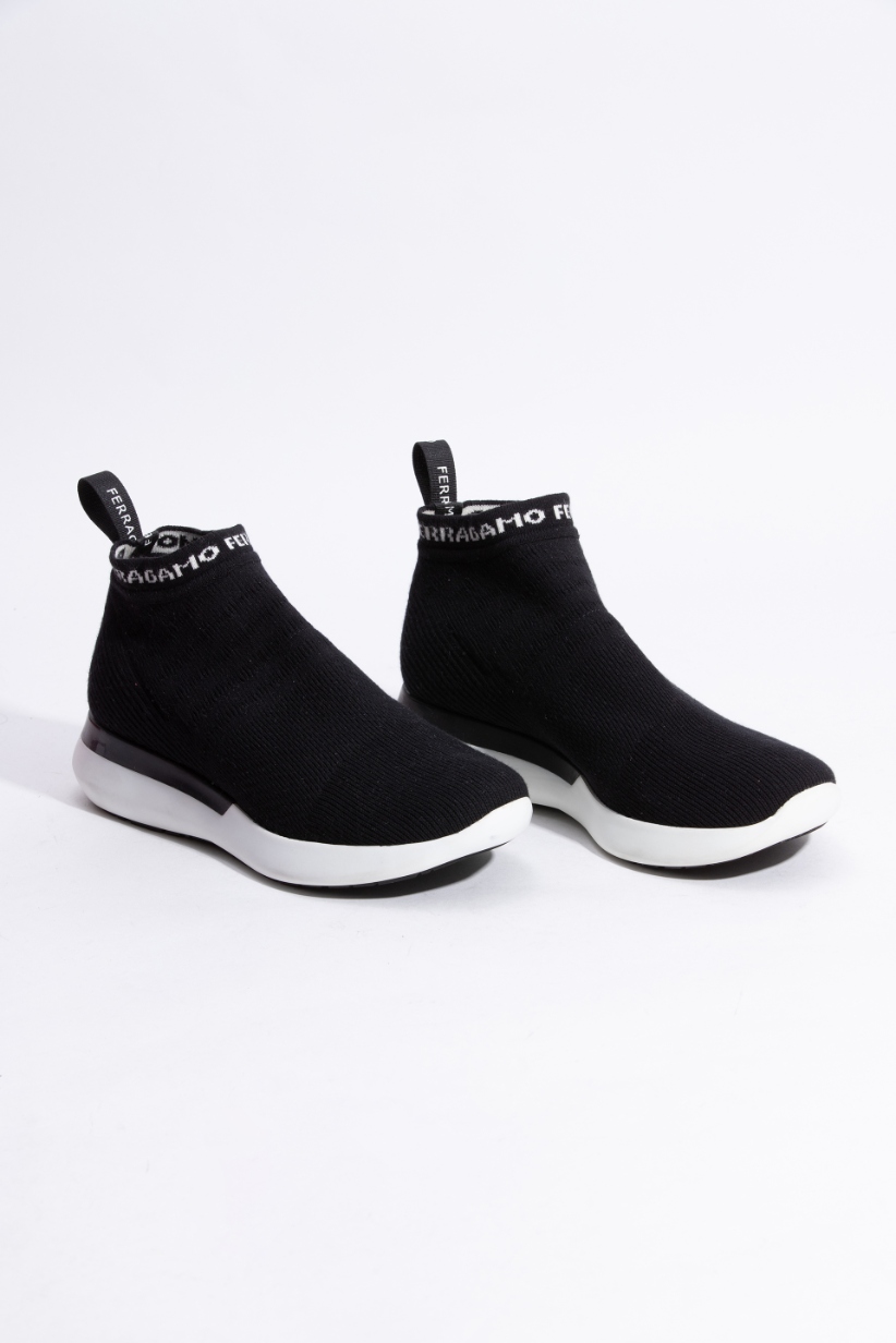 

Salvatore Ferragamo Caprera Logo Sock Sneakers