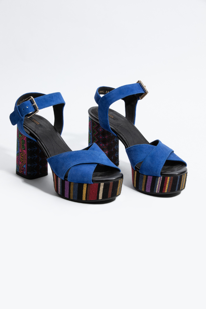 

GEOX Galene Suede Platform Sandals