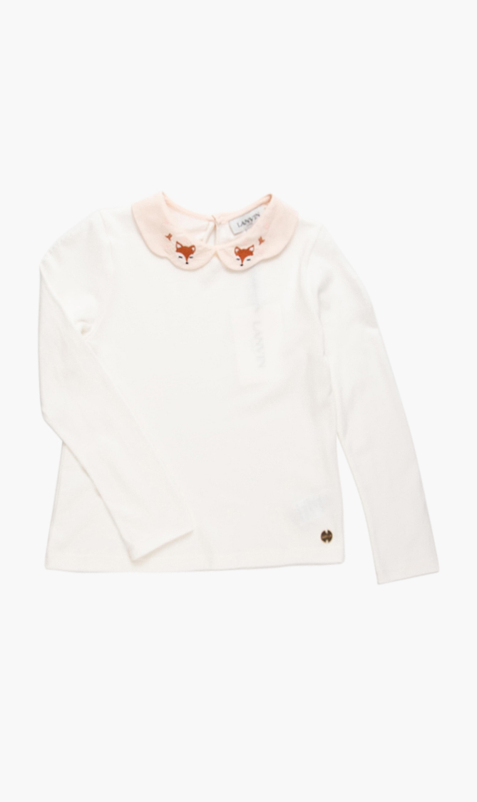 

Lanvin Embroidered Fox Top
