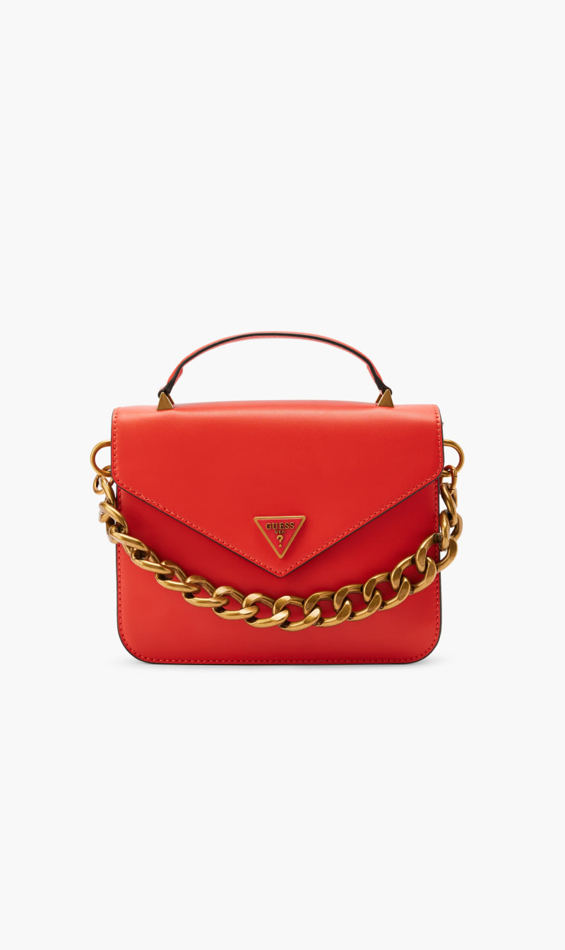 

Guess Orange Retour Top Handle Flap for Women | The Deal Outlet