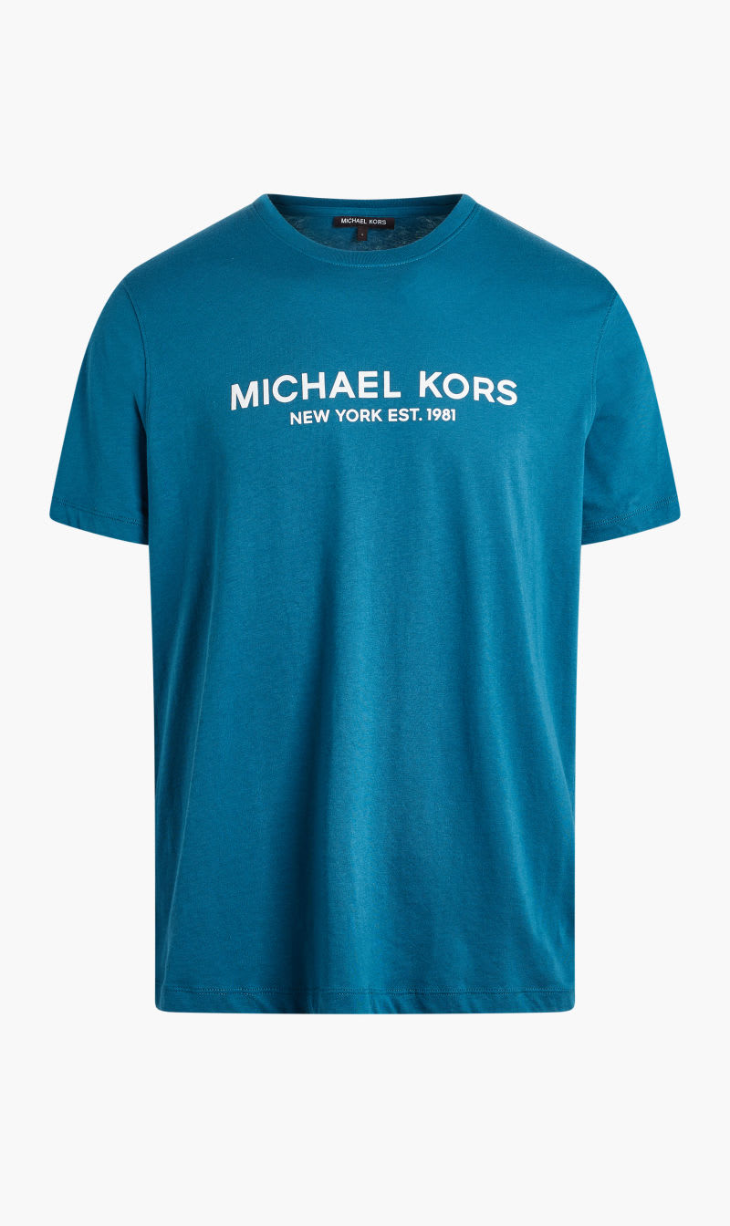 

Michael Kors Blue Crew Neck Logo Tshirt for Men | The Deal Outlet