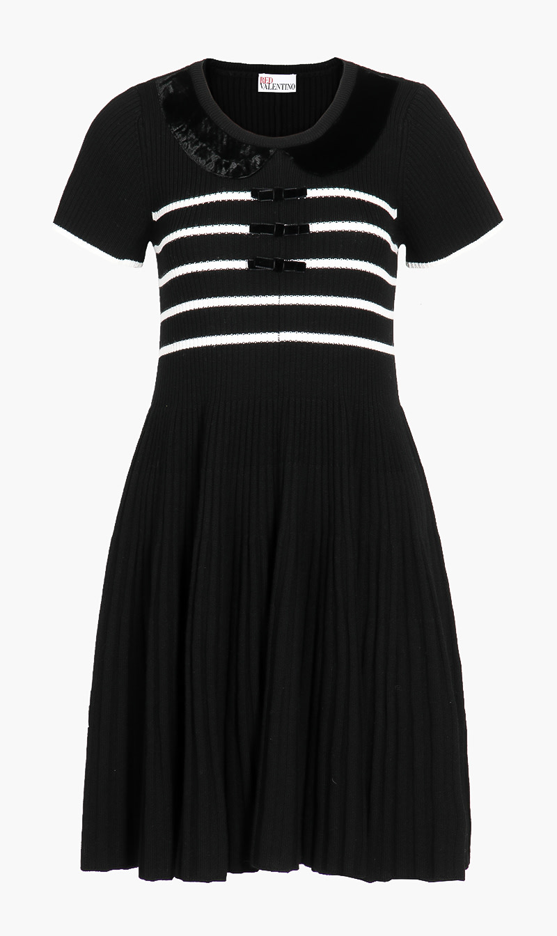 

Red Valentino Wool Knit Bow Dress