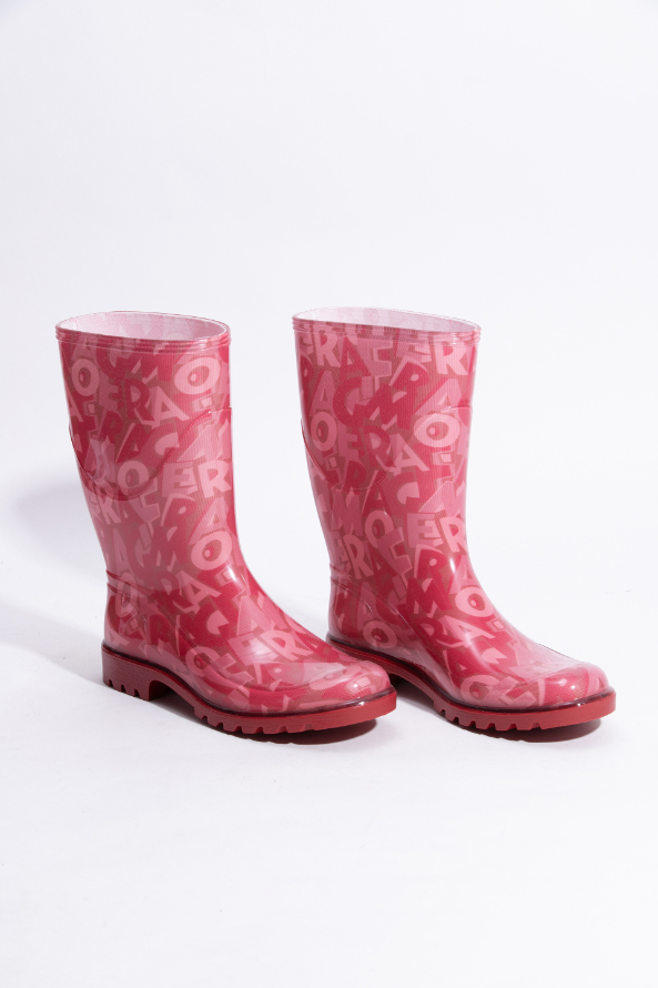 

SALVATORE FERRAGAMO Farabel Logo Transparent Boots