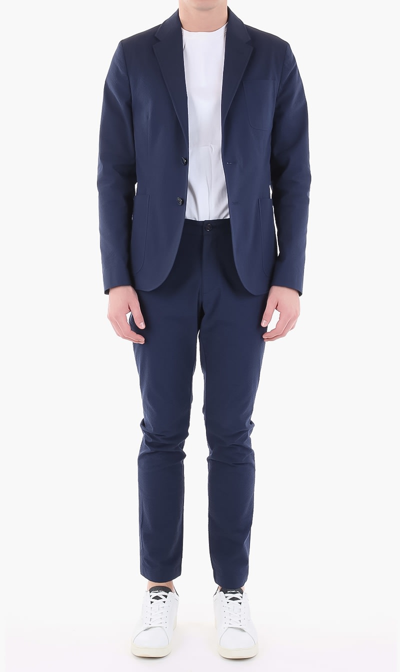 

Michael Kors Blue Seersucker Blazer for Men | The Deal Outlet