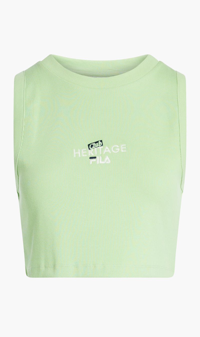 

Fila Green Rib Crop Top for Women | The Deal Outlet