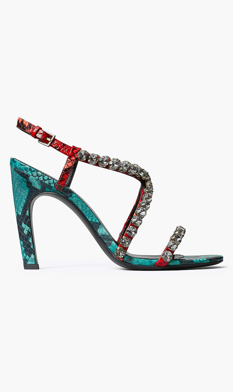 

Tory Burch Black Crystal Heel Sandal 100mm for Women | The Deal Outlet