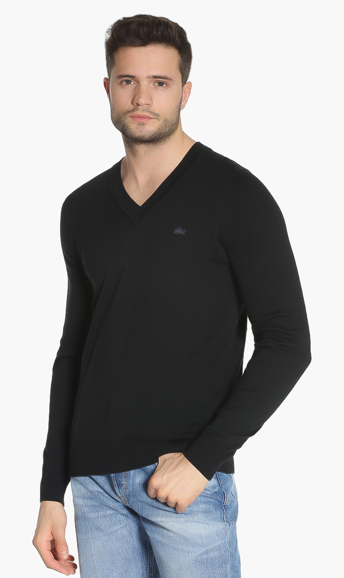 

Lacoste V-neck Cotton Sweater