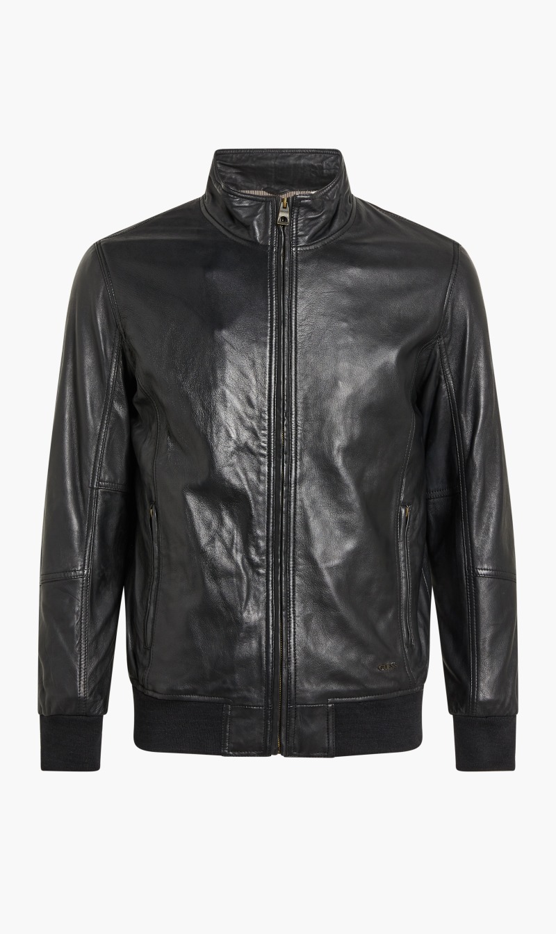 

Guess Black Soft Leather Jacket for Men | The Deal Outlet