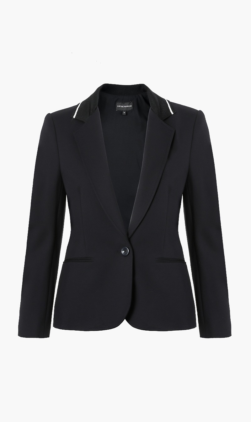 

Emporio Armani Stripe Collared Blazer