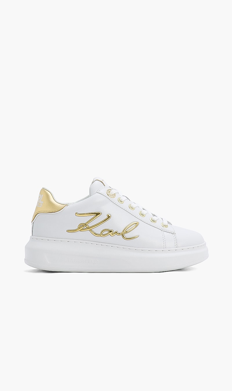 

Karl Lagerfeld White Signia Lace Sneakers for Women | The Deal Outlet