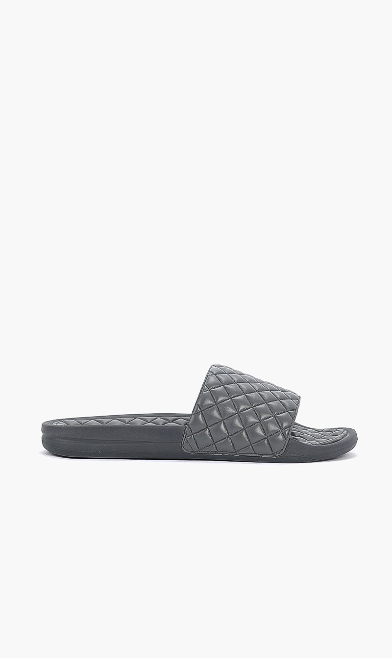 

Athletic Propulsion Labs Grey Lusso Slides for Men | The Deal Outlet