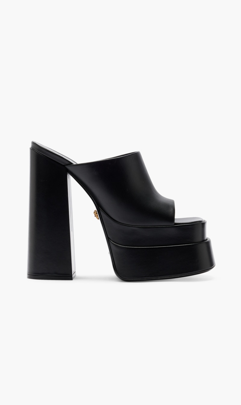 

Versace Black Mule T155 Calf Leather for Women | The Deal Outlet