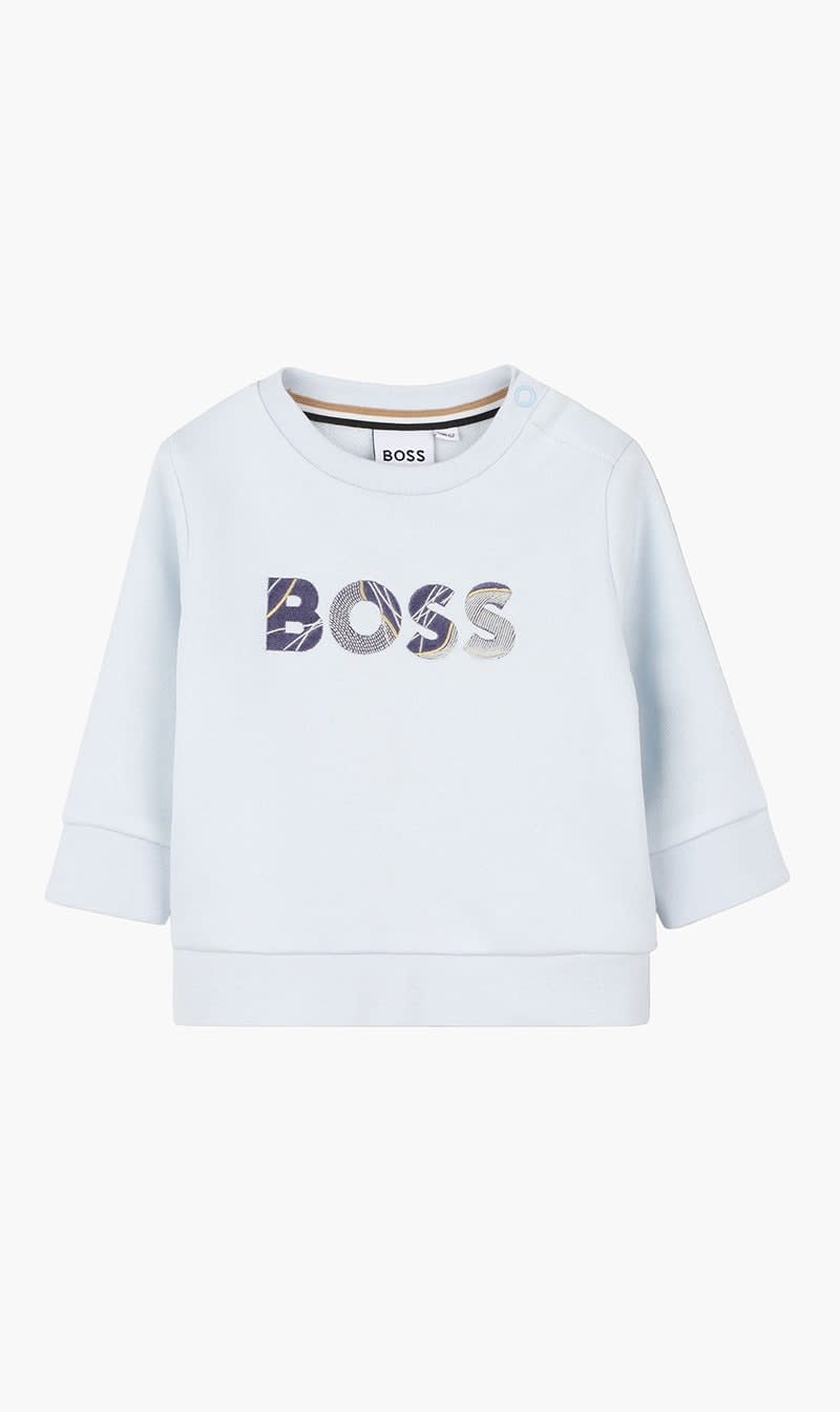 

Boss Blue Logo Sweatshirt for Boys | The Deal Outlet