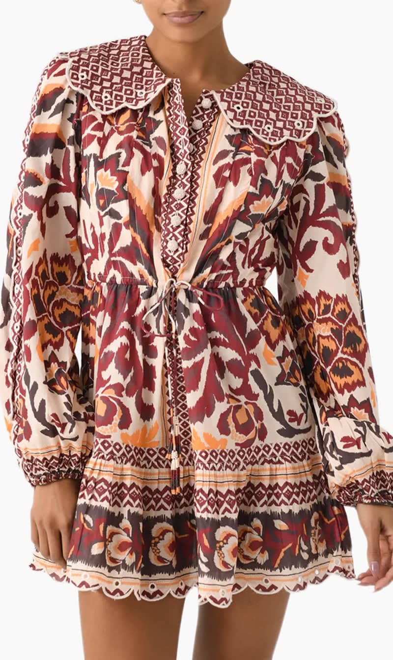 

Farm Rio Multi-color Toucans Scarf Mini Dress for Women | The Deal Outlet