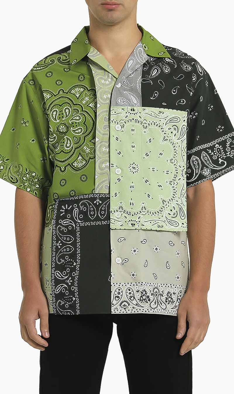 

Bandana Patchwork Shirt, Green