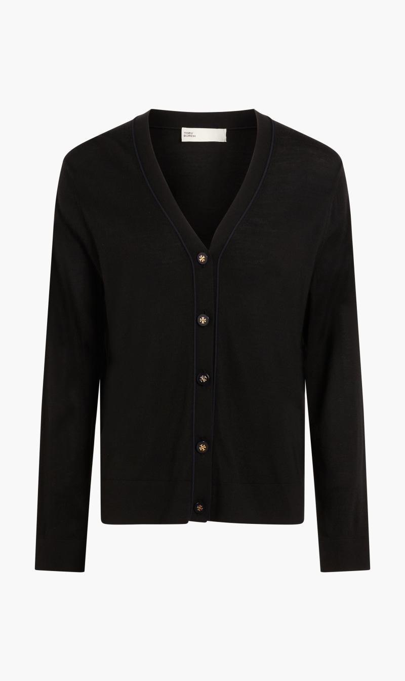 

Tory Burch Black Simone Cardigan for Women | The Deal Outlet