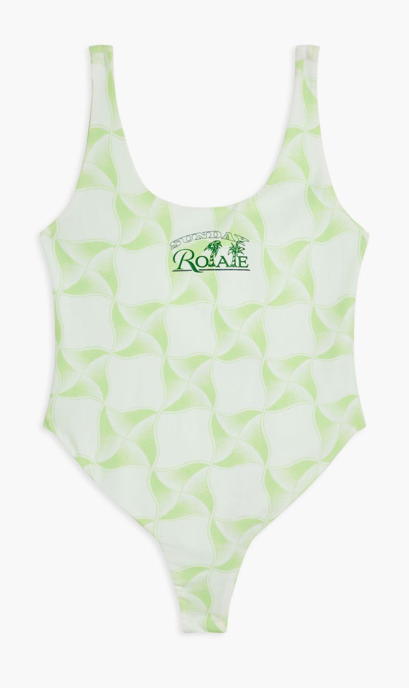 

Rotate Birger Christensen Green Cismione Bathing Suit for Women | The Deal Outlet
