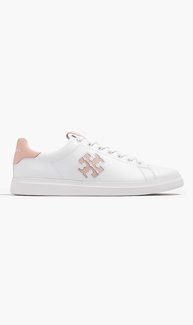 

Tory Burch White Double T Howell Court for Women | The Deal Outlet