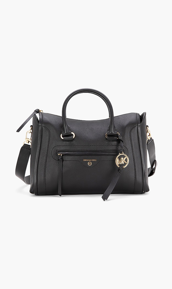 

Michael Kors Carine Medium Pebbled Leather Satchel Bag