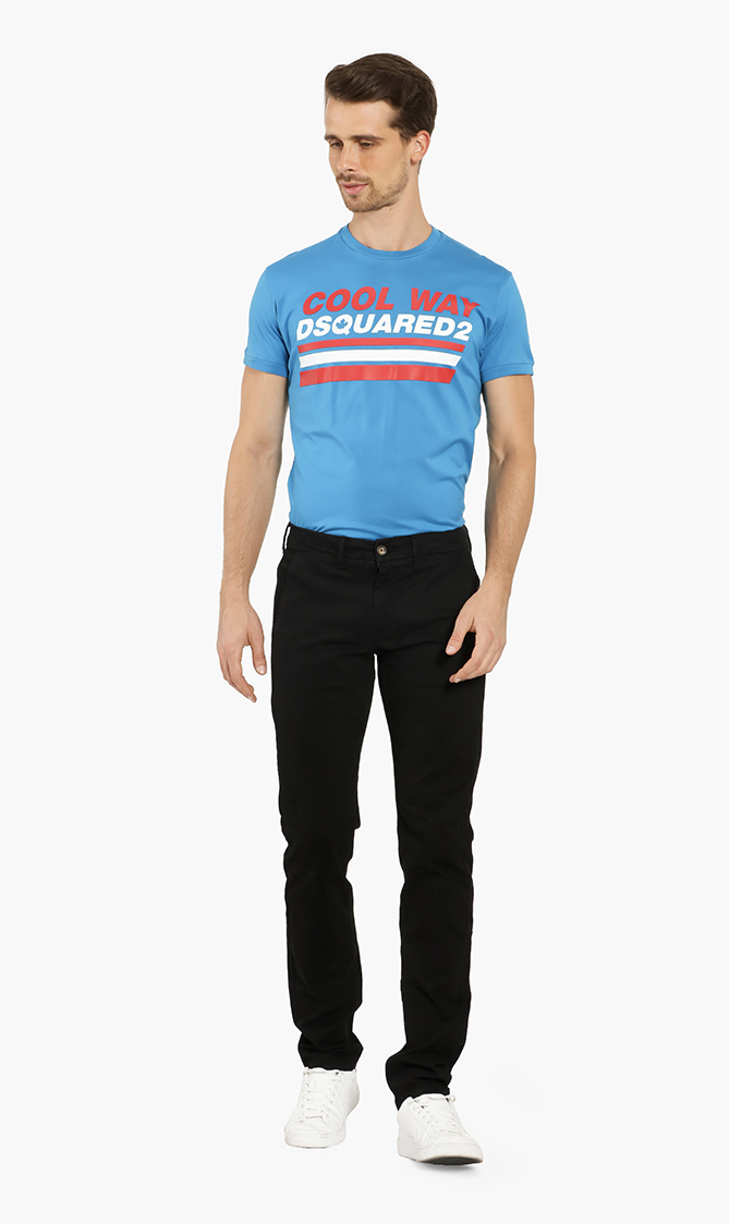 

Plain Chino Pants, Black