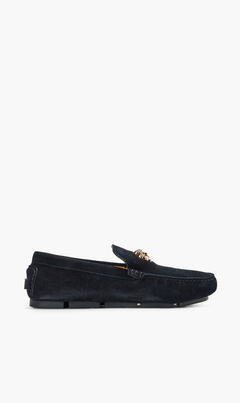 

Versace Black Driver Suede Medusa for Men | The Deal Outlet