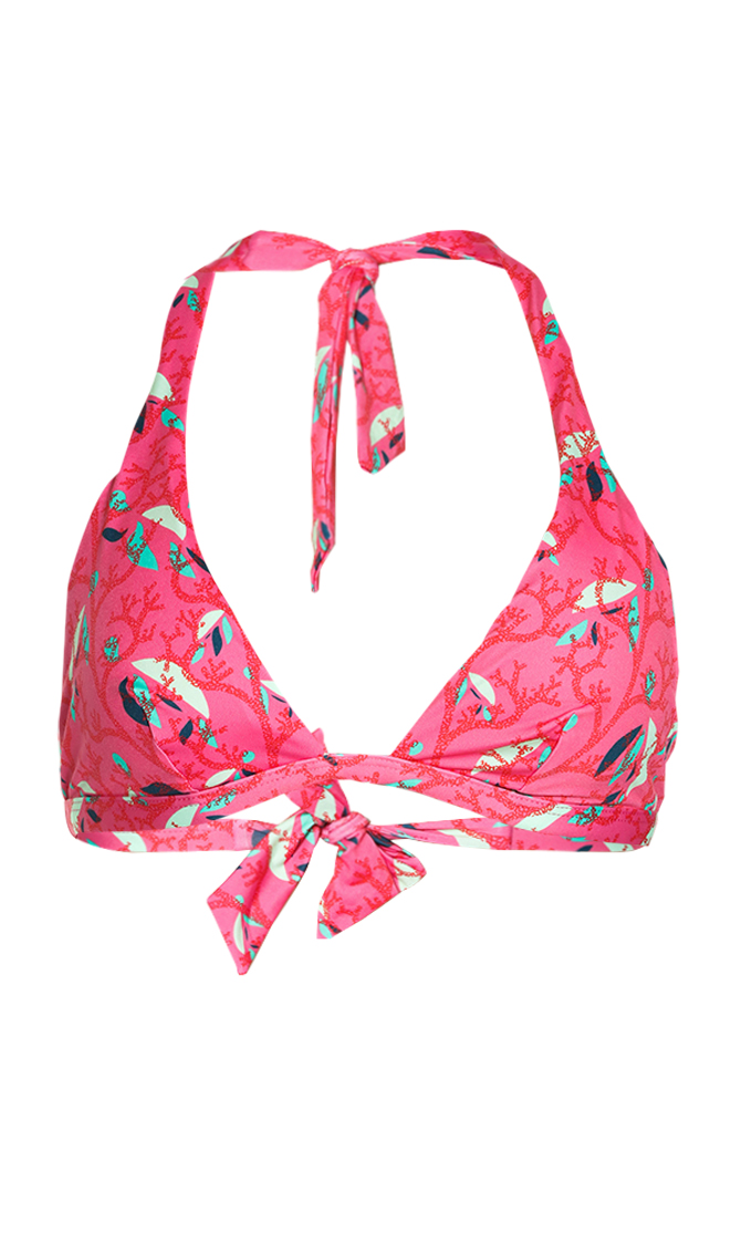 

Vilebrequin Fleche Printed Halter Bikini Top