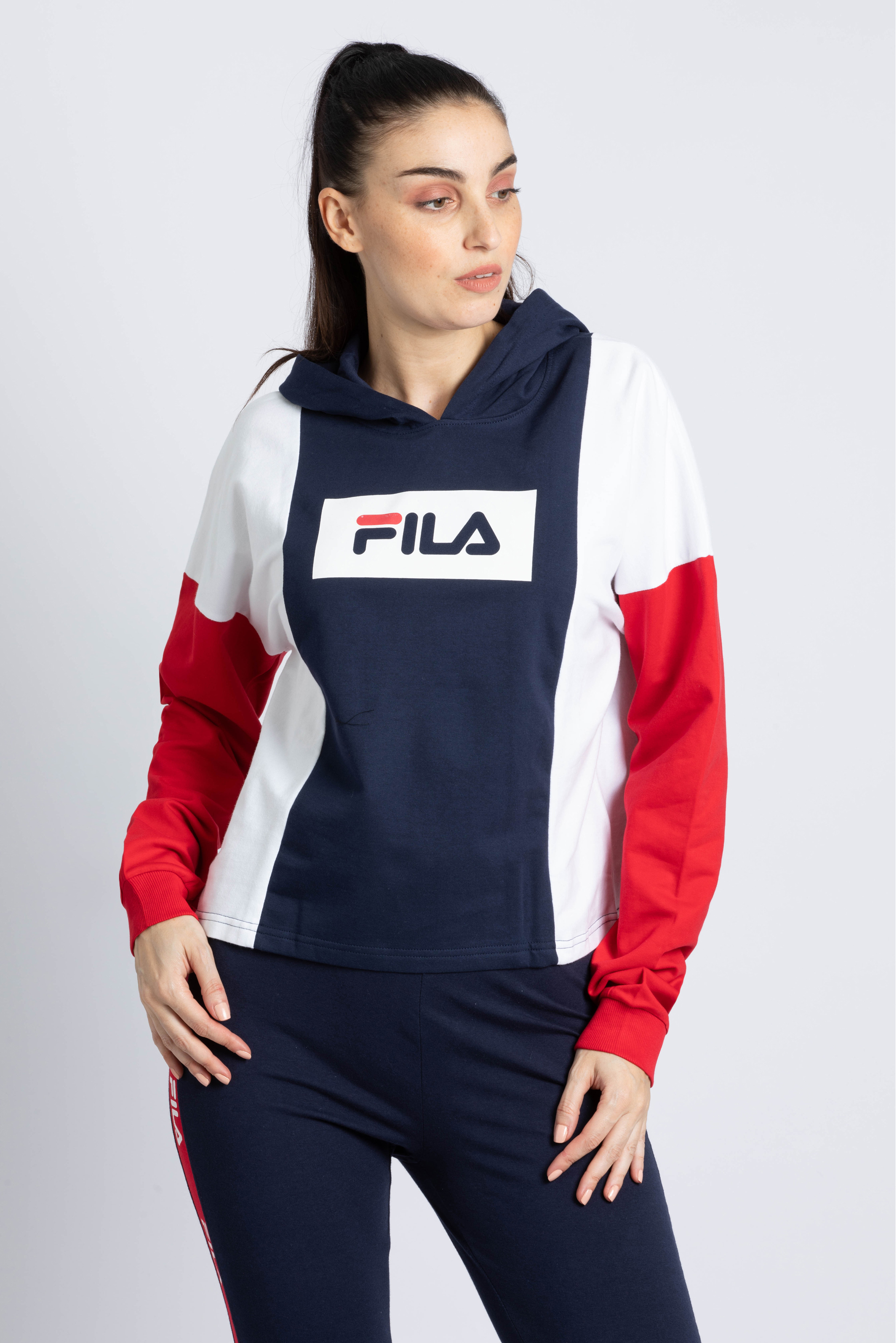 

Fila Karen Colorblock Crop Hoodie