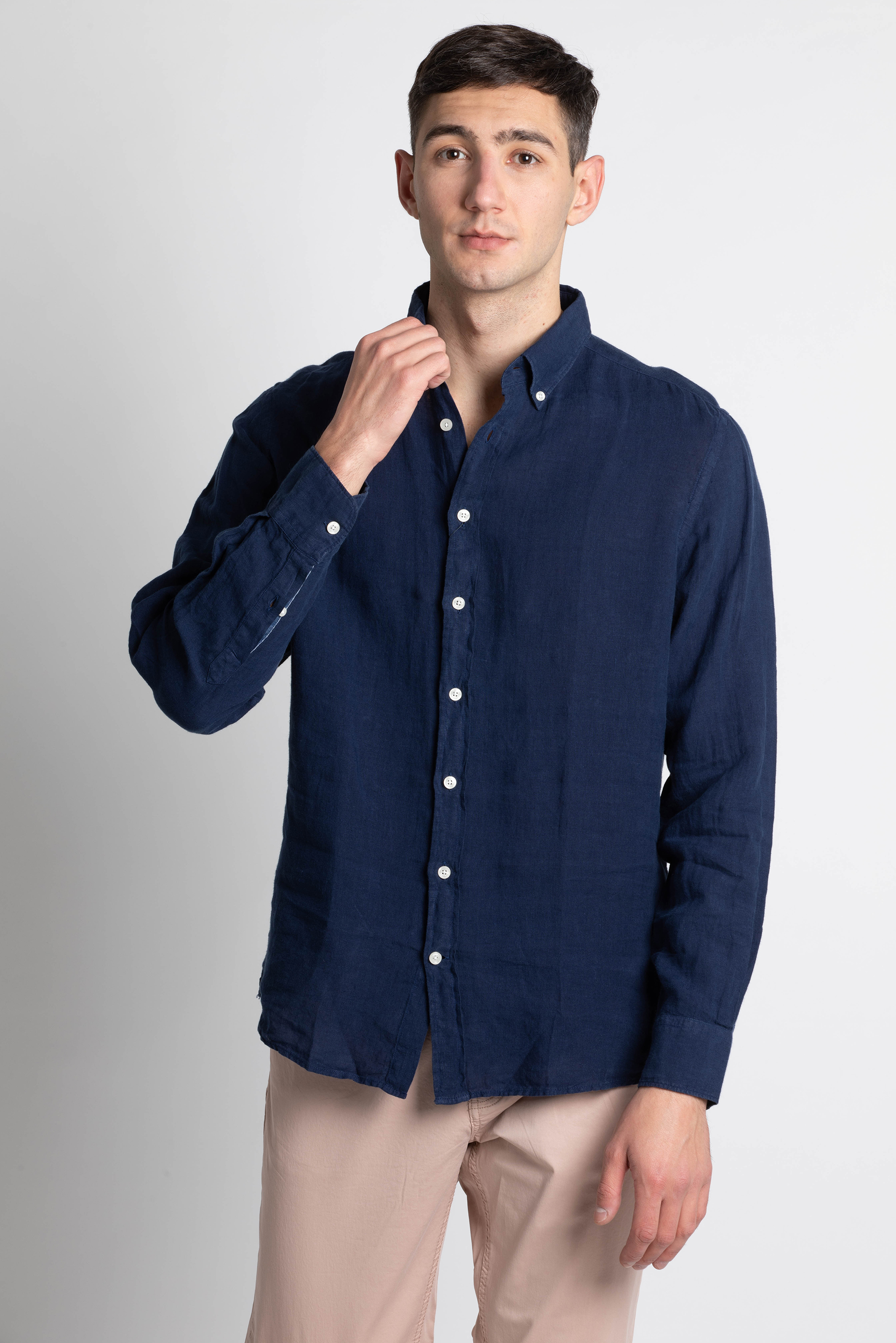 

Hackett London Dyed Linen Slim Fit Shirt