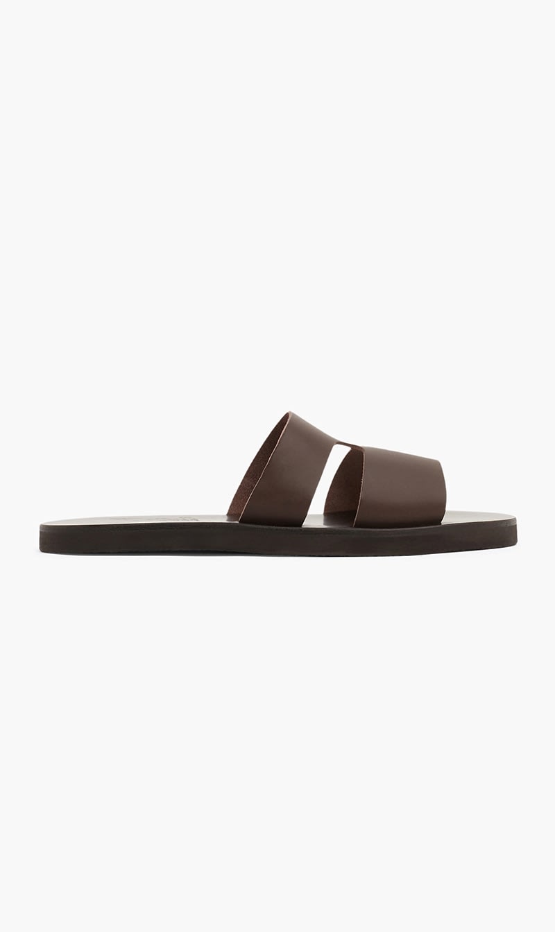 

Ancient Greek Sandals Brown Mens Flat Sandal for Men | The Deal Outlet
