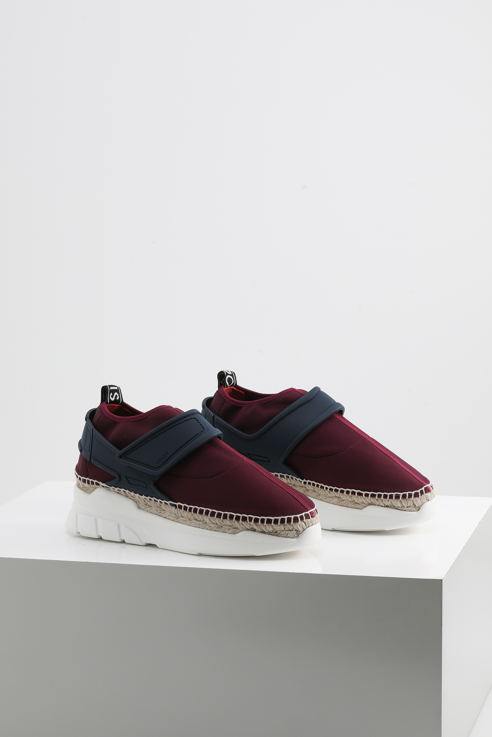 

KENZO K-plastic Neoprene Bordeaux Slip-on Sneakers