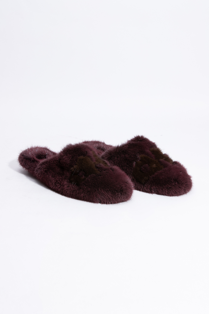 

SALVATORE FERRAGAMO Lambro Fur Mules Sandals
