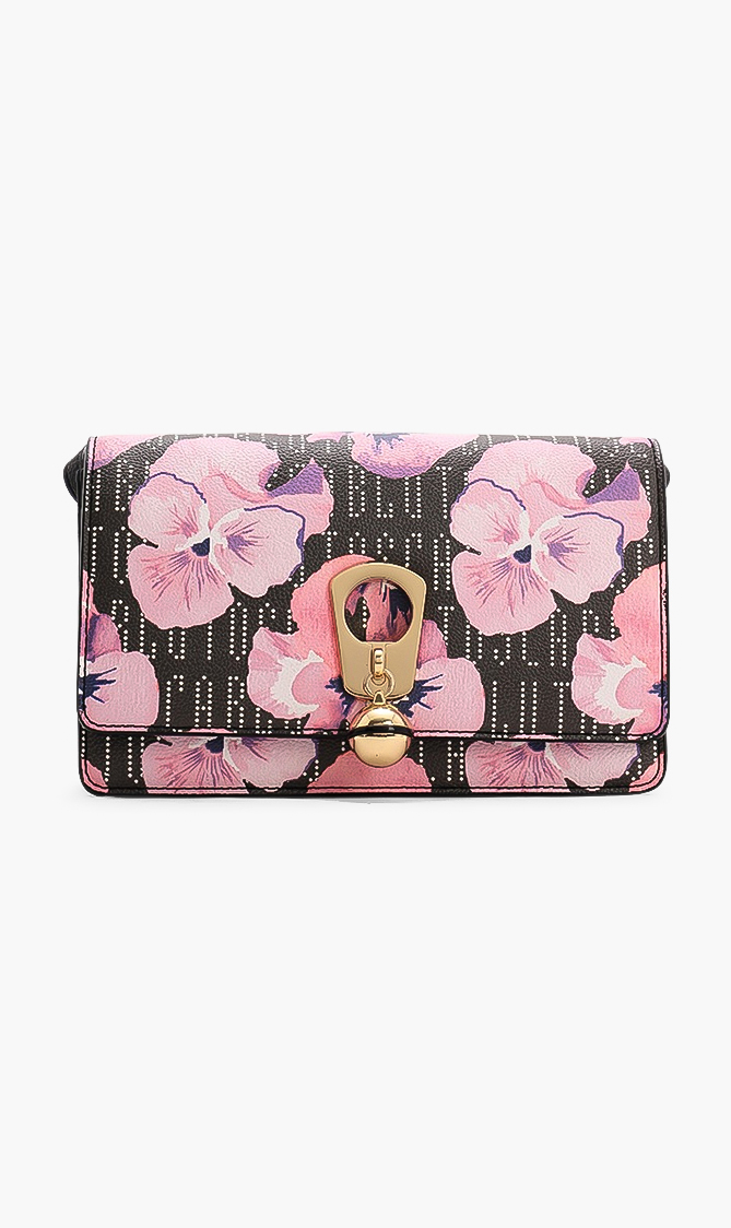 

Tosca Blu Floral Print Leather Crossbody Bag