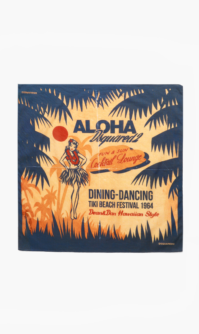 

Aloha Printed Square Pocket, Orange