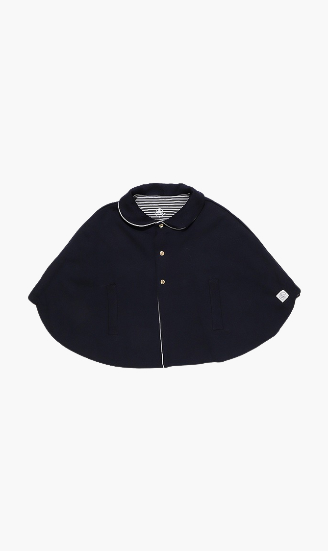 

Plain Cotton Cape, Blue