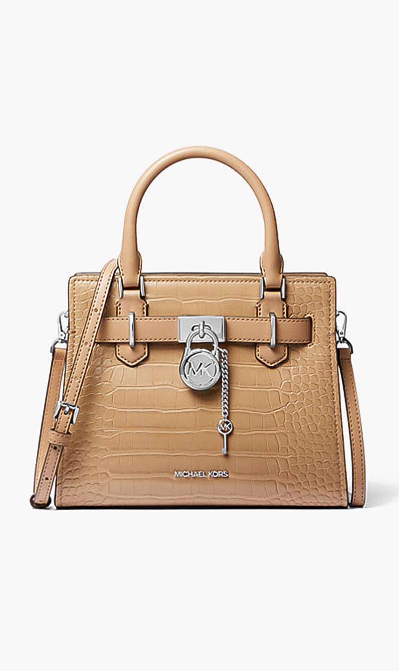 

Textured Leather Crossbody Bag, Brown