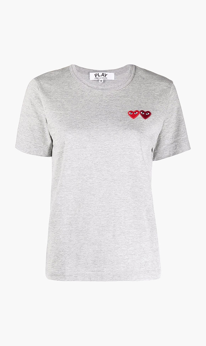 

Embroidered Heart T-shirt, Grey