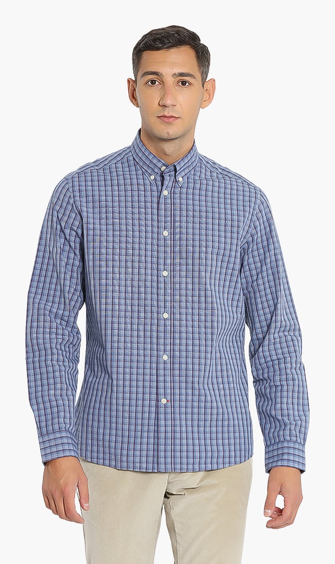 

Hackett London Delave Filafil Check Slim Fit Shirt