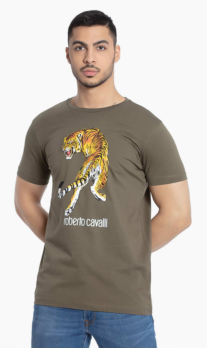 

Roberto Cavalli Tiger Print T-shirt