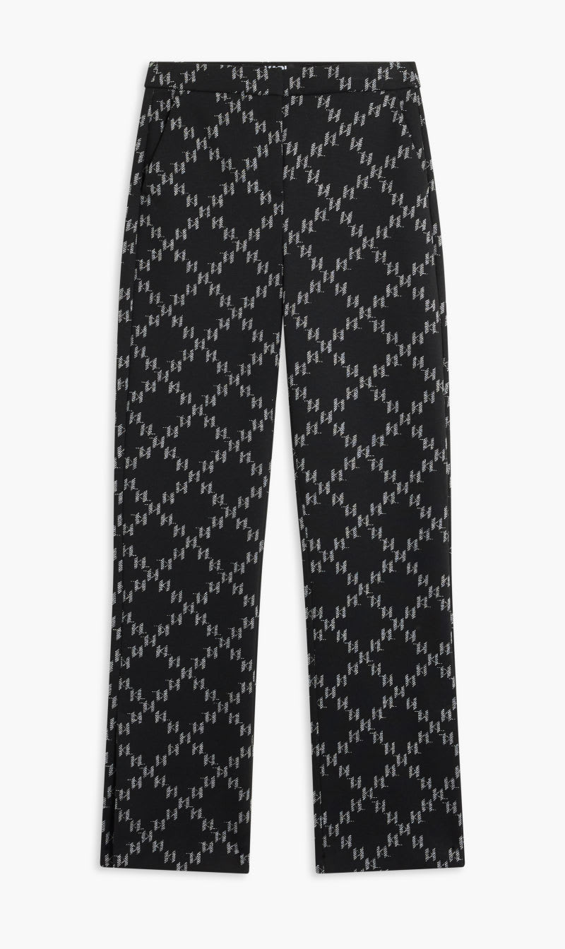 

Karl Lagerfeld Black Jacquard Punto Pants for Women | The Deal Outlet