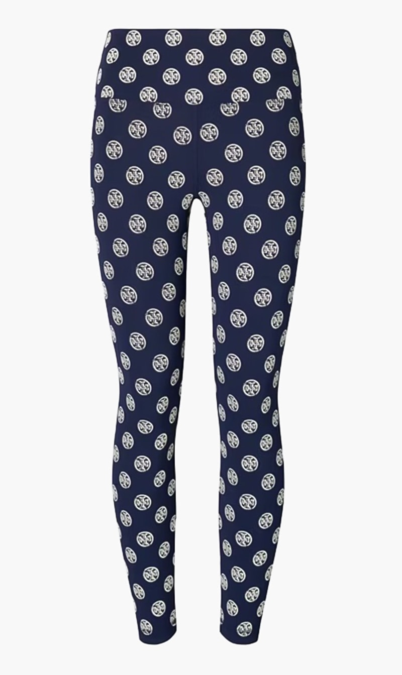 

Tory Burch Blue T Monogram Tights for Women | The Deal Outlet
