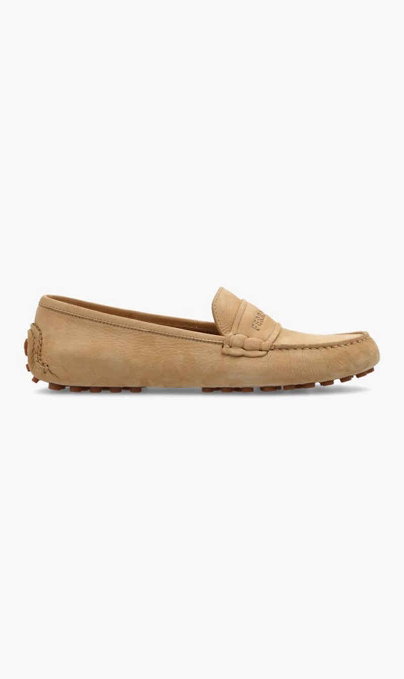 

Salvatore Ferragamo Beige Iside Loafers for Women | The Deal Outlet